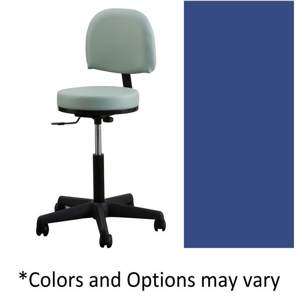 Oakworks Stool Exam Premium Ocean Casters Backrest 5 Leg Ea - 60397
