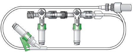 Rymed Technologies Extension Set, W/Dbl 4Way Stopcock Tubing 28" (50/Bx 4Bx/Cs) - RYM-5942-28Y