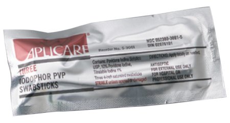 Sklar Impregnated Swabstick Aplicare 10% Strength Povidone-Iodine Individual Packet Sterile - 96-7035