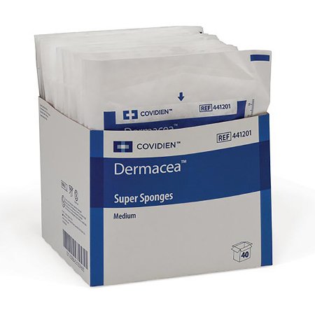 Cardinal Sponge, Super Med Str 2'S (2/Pk 20Pk/Bx 12Bx/Cs) - 441201