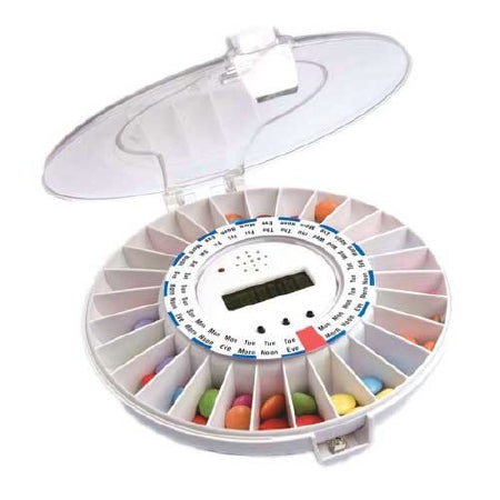 Mededispenser Automatic Pill Dispenser Med-E-Lert 28 Day 6 Dose - 1.0PREMIUM