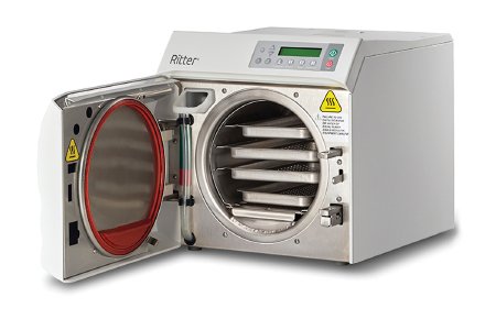 Midmark Ritter M9 Tabletop Autoclave Steam 9 Inch Diameter X 15 Inch Depth Automatic Door - M9-042