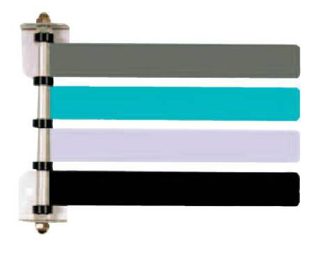 Omnimed Exam Room Signal Flag Wall Mount 4 Flags 8 Inch Length - 291714