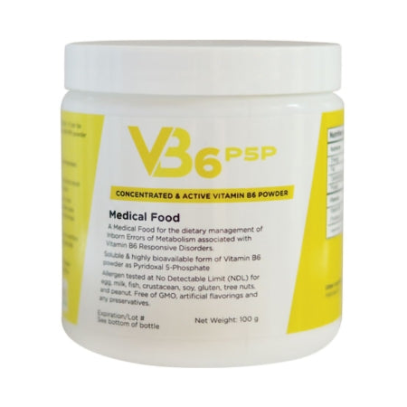 VB6 P5P - Metabolic Oral Supplement / Tube Feeding Formula Unflavored 100 Gram Jar Powder - Solace Nutrition - 4006