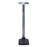 Health O Meter - Column Scale with Height Rod LCD Digital Display 500 lbs. /250 kg Capacity Gray Battery Operated - 500KL-BT