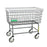 R & B Wire Products - Antimicrobial Laundry Cart 6 Bushel Capacity Steel Tubing 5 Inch Clean Wheel System Casters - 201H/ANTI