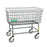 R & B Wire Products - Antimicrobial Laundry Cart 6 Bushel Capacity Steel Tubing 5 Inch Clean Wheel System Casters - 201H/ANTI