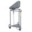 R & B Wire Products - Hamper Stand Antimicrobial Triangular Opening Foot Pedal Self-Closing Lid - 669/ANTI