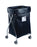 R & B Wire Products - Narrow Hamper with Bag 4 Casters 5 Bushel Capacity - 654BLK