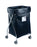 R & B Wire Products - Wide Hamper with Bag 4 Casters 6 Bushel Capacity - 655BLK
