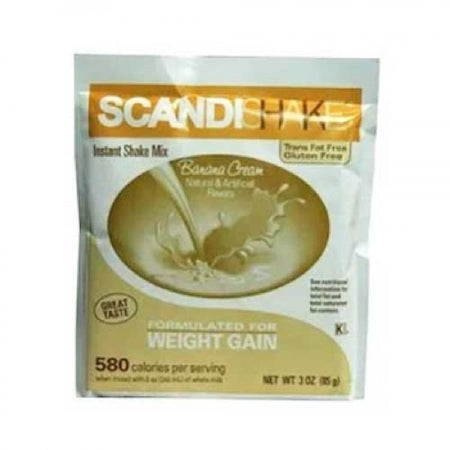 Axcan Scandipharm Oral Supplement Scandishake Banana Cream Flavor Powder 3 Oz. Container Individual Packet - 58914080344