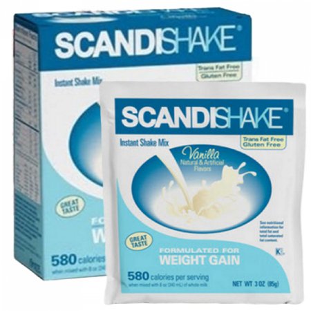 Axcan Scandipharm Oral Supplement Scandishake Lactose Free Vanilla Flavor Powder 3 Oz. Container Individual Packet - 58914081044