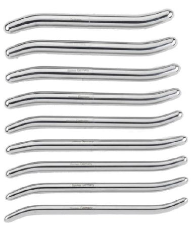 Medgyn Products Dilator Set, Cervical 9-Pc Dbl-End Xlg Eco45-47Fr-77-79Fr - 030870-ECO