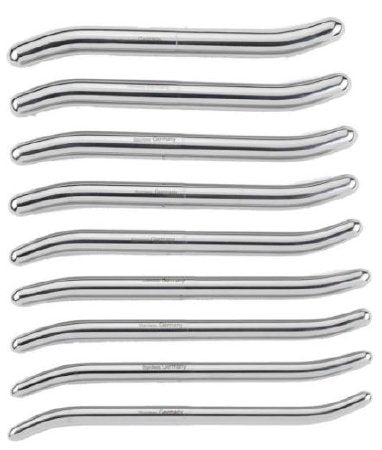 Medgyn Products - Cervical Dilator Set Pratt Stainless Steel NonSterile Reusable - 030870-ECO