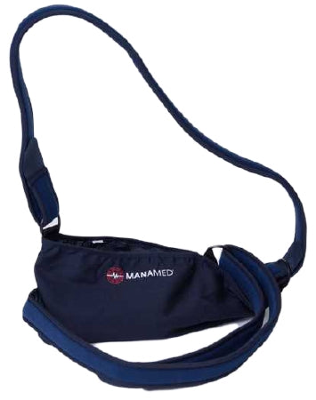 ManaEZ Sling - Shoulder Immobilizer with Waist Strap Small Cotton / Foam / Nylon / Plastic D- Ring / Hook and Loop Strap Closure Envelope Left or Right Arm - EZSL01 S