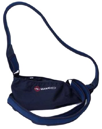ManaEZ Sling - Shoulder Immobilizer with Waist Strap X-Large Cotton / Foam / Nylon / Plastic D- Ring / Hook and Loop Strap Closure Envelope Left or Right Arm - EZSL01 XL