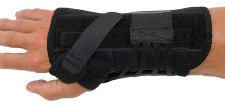 ManaEZ - Wrist Brace Low Profile Right Hand Black One Size Fits Most - EZW3908R
