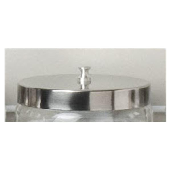 Dukal Corporation Cover Sundry Jar 4" Silver Stainless Steel Ea - 4013C