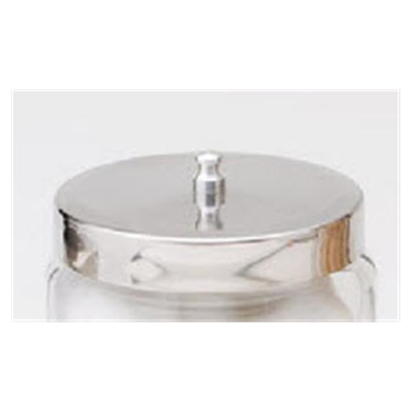 Dukal Corporation Cover Sundry Jar 3" Silver Stainless Steel Ea - 4014C