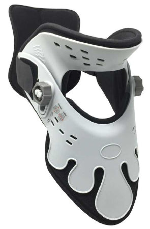 EZ Collar 74 - Rigid Cervical Collar Preformed Adult One Size Fits Most Two-Piece / Trachea Opening Adjustable Height - EZC074