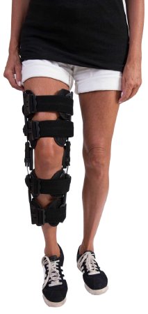 ManaEZ Rom Elite - Knee Brace One Size Fits Most D-Ring / Hook and Loop Strap Closure Left or Right Knee - EZRE001