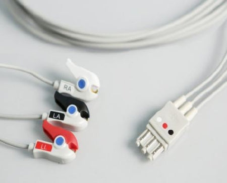 Sage Services Group Ecg Patient Cables Sage 3 Lead, Grabber, Shielded, 0.9M For Use With Ecg Electrodes - L01-03-29P