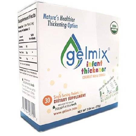 Parapharma Tech Infant Thickener Gelmix 2.4 Gram Container Individual Packet Unflavored Powder Consistency Varies By Preparation - GEL-WHO-005