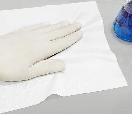 Uline - Cleanroom Wipe ISO class 5 White NonSterile Polyester 9 X 9 Inch Disposable - S-18512