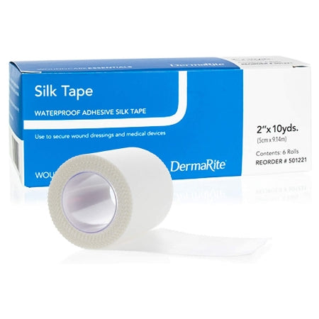Silk Tape - Medical Tape Waterproof Silk-Like Cloth 2 Inch X 10 Yard White NonSterile - 501221