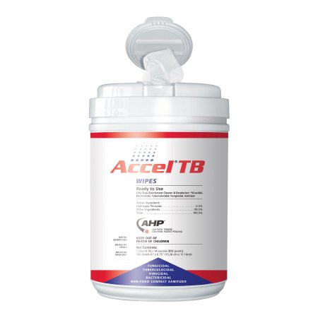 Accel TB - Surface Disinfectant Cleaner Premoistened Manual Pull Wipe 160 Count Canister Scented NonSterile - UWIP242221