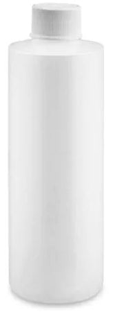 Uline - Cylinder Bottle Laboratory HDPE 8 oz. - S-20074