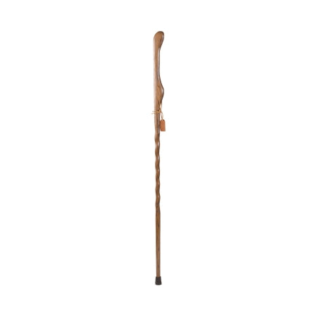 Brazos - Hiking Staff Wood 55 Inch Height Twisted Brown Oak Print - 602-3000-1108