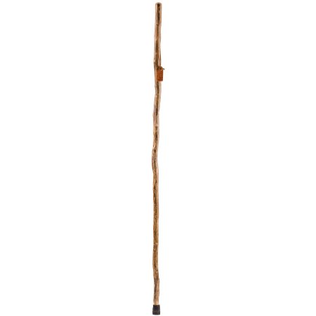 Mabis Healthcare Hiking Staff Brazos Wood 55 Inch Height Free Form Brown Ironwood Print - 602-3000-1158