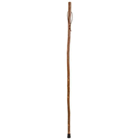 Mabis Healthcare Hiking Staff Brazos Wood 55 Inch Height Free Form Brown Sassafras Print - 602-3000-1210
