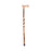 Brazos - Hiking Staff Wood 37 Inch Height Twisted Hickory Print - 502-3000-0226
