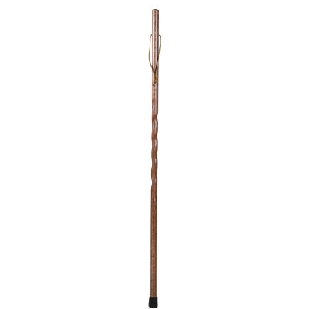 Mabis Healthcare Hiking Staff Brazos Wood 48 Inch Height Twisted Red Oak Print - 602-3000-1360