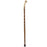 Mabis Healthcare Hiking Staff Brazos Wood 37 Inch Height Twisted Brown Oak Print - 502-3000-0239