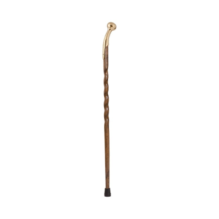 Brazos - Hiking Staff Wood 37 Inch Height Twisted Brown Oak Print - 502-3000-0239