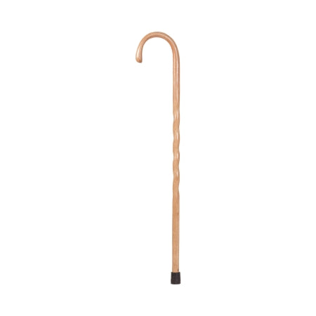 Brazos - Hiking Staff Wood 37 Inch Height Twisted Tan Oak Print - 502-3000-0248