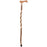 Mabis Healthcare Hiking Staff Brazos Wood 37 Inch Height Twisted Sassafras Print - 502-3000-0269