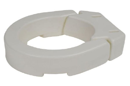 Drive Medical Raised Toilet Seat 3-1/2 Inch Height White 250 Lbs. Weight Capacity - RTL12607