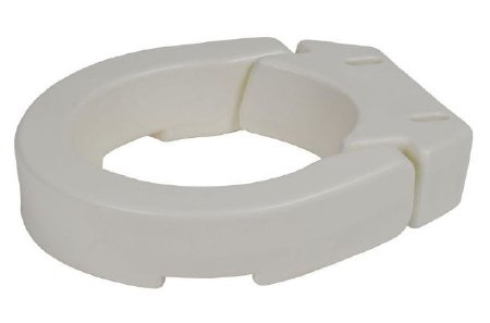 Drive Medical - Raised Toilet Seat 3-1/2 Inch Height White 250 lbs. Weight Capacity - RTL12607
