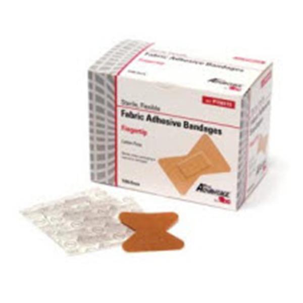National Distribution & Contra Bandage Pro-Advantage 1.75X2" Elastic/Fabric Tan Lf Non-Sterile 100/Bx, 12 Bx/Ca - NDC P150115