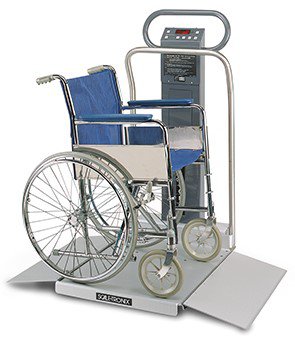 Welch Allyn - Wheelchair Scale Digital Display 880 lbs. Capacity Blue Battery Operated - 6002-KX-B