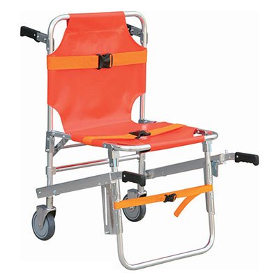 Fabrication Enterprises Evacuation Stair Chair Orange Upholstery - 16-1901