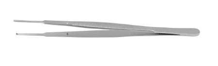 Medline - Dressing Forceps Gerald 7 Inch Length Surgical Grade German Stainless Steel NonSterile NonLocking Serrated Thumb Handle Straight Serrated Tips - MDS1030218