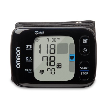 Omron Healthcare Digital Blood Pressure Wrist Unit Omron 7 Series Automatic Inflation Wrist Adult One Size Fits Most - BP6350