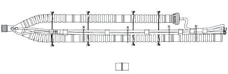 LTV Series - Ventilator Circuit Expandable Tube 180 Inch Tube Dual Limb Adult Without Bag Single Patient Use - 19189-001