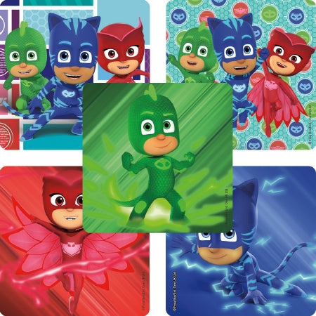 Smilemakers  100 Per Unit Pj Mask Sticker 2.5 Inch - ST1318R
