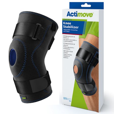 Actimove Sports Edition - Knee Stabilizer Small Pull-On / D-Ring / Hook and Loop Strap Closure 14 to 16 Inch Thigh Circumference Left or Right Knee - 7245301